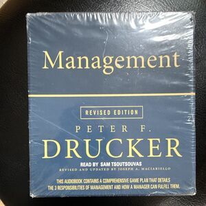 Management Revised Edition Peter F. Drucker Audiobook CD Box Set 18hr Abridged